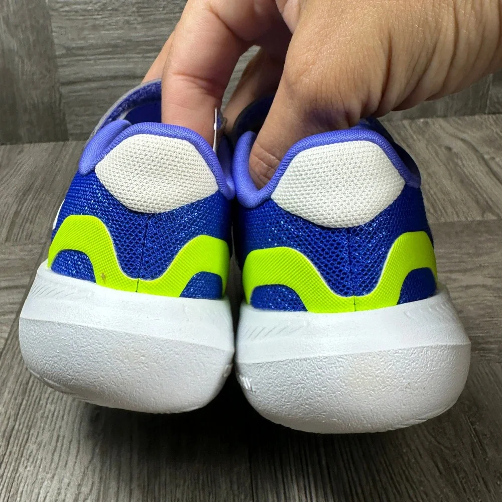 Adidas Runfalcon 5 EL I Kids 7K Blue Mesh Athletic Running Sneakers NEW IG8595